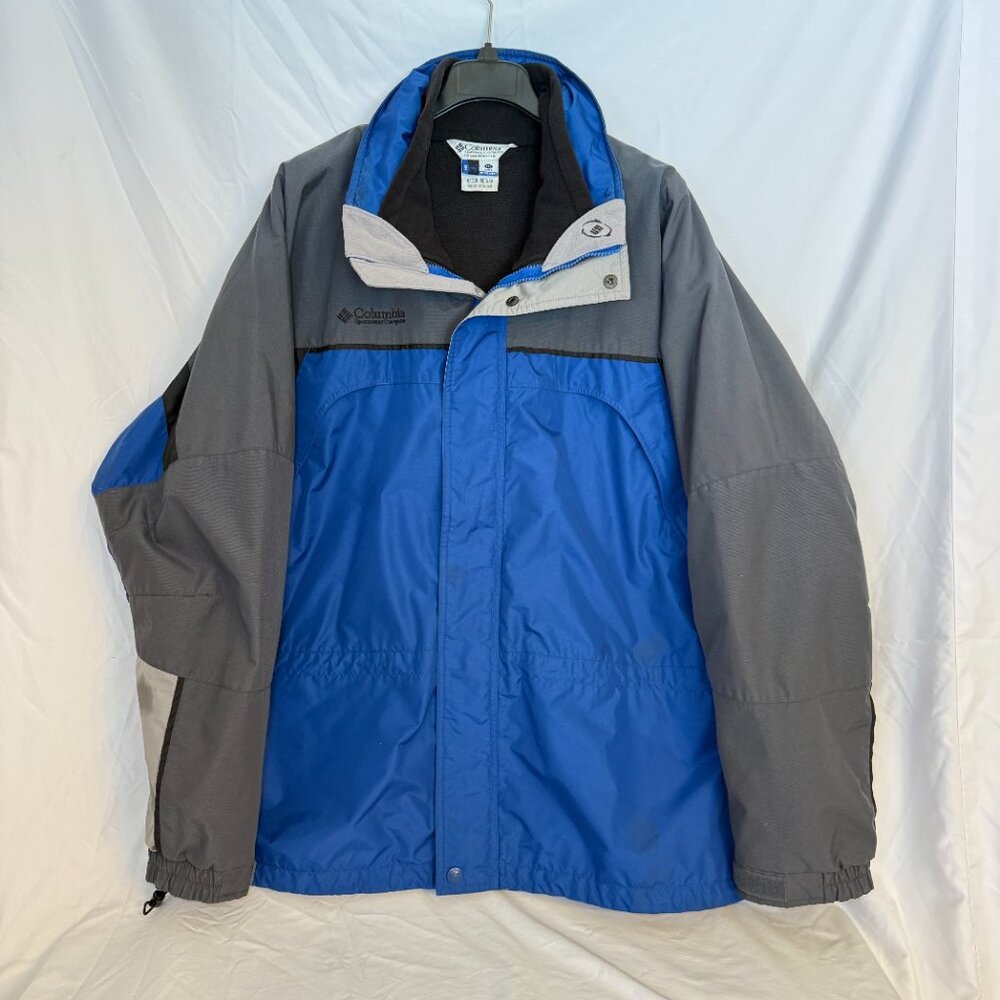 VNTG Columbia Coat Mens XXLBlue/Gray Challenge Series Interchange 90s LINER INCL